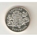 LETONIA 10 Latu 1993 plata PROOF 