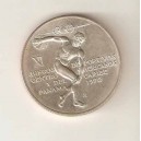 PANAMA 5 Balboas 1970 plata