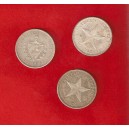 CUBA 1 peso plata varias fechas