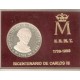 Bicentenario CARLOS III FNMT 1788-1988