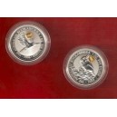 AUSTRALIA Kookaburra 1 Onza 1996 y 1997 (Goya y Gaudí) plata