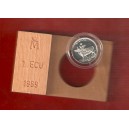 1 ECU 1989 FNMT plata
