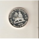 ETIOPIA 5 dolares 1972 plata