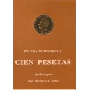 100 pts. 1982 Prueba Numismática FNMT