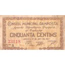 AMPOSTA 50 Cts. 1937 RC