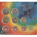 Estuche oficial Euros año 2002 FNMT
