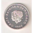 MONACO 10 frcs. 1966 PROOF plata