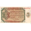 5 Pts. 10 Agosto 1938 EBC