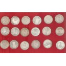 ALEMANIA 5 marcos años variados plata