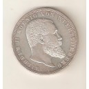 ALEMANIA 5 Marcos 1908 F Plata