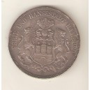 ALEMANIA 5 Marcos 1893 J plata