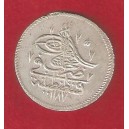 TURQUIA 1 Piastra 1187/2 plata