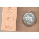 1 Ecu 1992 Madrid FNMT plata
