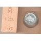 1 Ecu 1992 Madrid FNMT plata