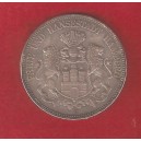 ESTADOS ALEMANES Hamburgo 5 Marcos 1893 J plata