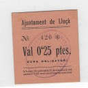 LLUÇÀ 0.25 ptes.