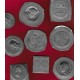 Lote 9 Pruebas medallísticas originales en plomo