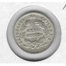 CHILE Medio d&eacute;cimo 1880 plata
