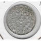 TRAVANCORE India 1/4 rupia 1928 plata