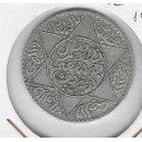 MARRUECOS 1/2 Rial 1918 plata