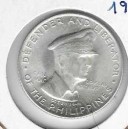 FILIPINAS 50 Ctvos. 1947 plata