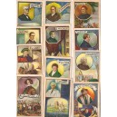 HOMBRES EMINENTES  Colección completa de 12 cromos serie Iª